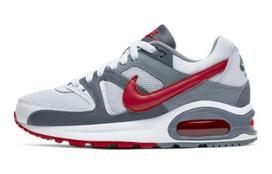 Nike Air Max Command Flex žemi balti/pilki/raudoni GS 844346-009 36.5 white