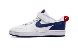 Nike Low 2 Low top Skateboard Shoes White Blue Red Children Aged 3 7 Years Old BQ5451-113 28 white