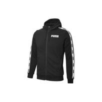 Puma Tape Logo Panel Hooded Sports Jacket Men Outerwear Black 845639-01 M