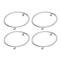 4PCS Automobilio oro kondicionieriaus išleidimo angos ryškus rėmelis, pritvirtintas automobilio salono centrinės konsolės dekoratyvinis dangtelis, skirtas Ford Focus 2 M K2 05-13 sidabras