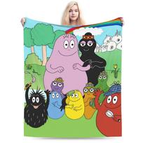 Mielas Barbapapa animacinis pledas, įvairių dydžių, jaukus ir lengvas, metamas pledas sofai, kampinei sofai ir lovai 30x40in