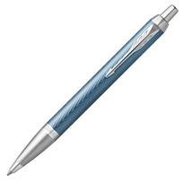 PARKER IM Premium CT Ballpoint Medium Gift Officially Product Number 2172750 Blue-Gray Pen, Nib, Oil-Based, Boxed, Imported,