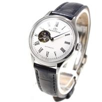 Orient Star Automatic Classic Made in with Open Silver RK-ND0005S Women's Watch, Semi-Skeleton, Mechanical, Japan, 2-Year Manufacturer's Warranty, sidabras