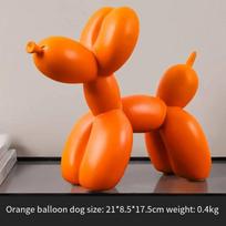 Nordic Resin Balloon Dog Sculpture - Creative Home & Office Decor (Elegant Porch Living Room Ornament) oranžinė