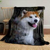 Akita Dog Print Blanket bedroom Blanket for Livingroom Couch lunch break Soft throw for Friend's festival Gift 80cm x 120cm
