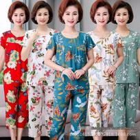 Trendy Grandma Two-Piece Set - Stylish, Comfortable Clothing for Seniors. Clearance: Middle-Aged T-Shirt