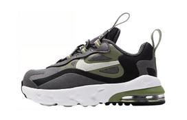 Nike Air Max 270 amortizacija, atsparūs dilimui žemi vaikiški bėgimo bateliai pilkai žali vaikams CD2654-022 25