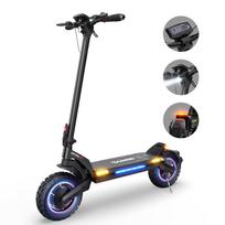 iScooter iX7 Pro 1000*2W Dvigubo variklio elektrinis paspirtukas, maksimalus greitis 60 km/h, nuvažiuojamas atstumas 80 km, 10 colių visureigio padangos, valdymas per programėlę juoda
