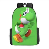 Super Mario Backpack Anime Cartoon Yoshi Dinosaur School Bag Travel Shoulder Bag