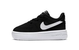 Nike Air Force 1 18 žemi krepšinio batai Juodi Balti Kūdikiams ir Mažiems Vaikams 905220-002 22