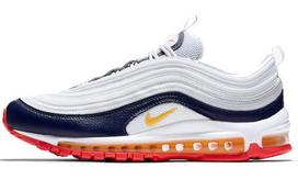 Nike Air Max 97 Midnight Navy Racer Pink Laser Orange Women's 921733-015 36.5