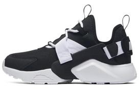 Nike Air Huarache City Low Black Black White Women's AH6804-002 36.5