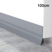 100 cm Durų Apačios Sandarinimo Juostelė PVC Lipni Vėjo Ir Oro Sąlygų Juostelė Antirakinė Dulkių Neleidžianti Garso Izoliacinė Juostelė pilka spalva