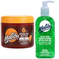 Malibu Tanning accelerator SPF6 300ml + Aloe Gel after tanning 200ml