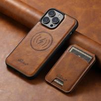 SUTENI Magnetinis Kortelių Skyrius Odinis Piniginė Krepšiai Telefonų Dėklai iPhone 16 15 14 13 12 Pro Max Plus Viršelis iPhone 16 ProMax