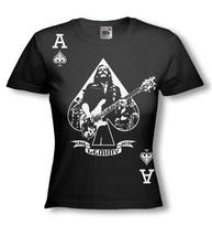 LEMMY MARŠKINĖLIAI - Kryžių Asas - MOTORHEAD Tribute - NAUJI Moteriški Marškinėliai / VISI DYDŽIAI S