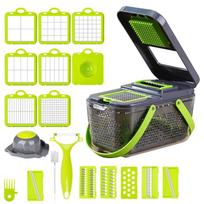 Zhishi Portable Multi-function Vegetable Chopper & Slicer Set - 22 Pieces