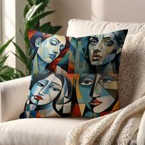 Art P-Pablo P-Picasso Aesthetic cushion cover Pillow Cover Decoration Room Home Sofa living Office Car Nordic Simplicity 12x12Inch