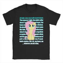 Fluttershy Kritikos Marškinėliai Poniai Draugystė yra Magija Medvilniniai Drabužiai Mada Trumpomis Rankovėmis Vyrams Moterims Apvalia Kaklo Marškinėliai 2XL