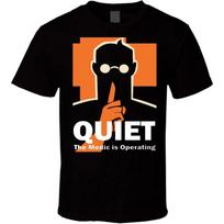 Medic Team Fortress 2 TF2 t-Shirt Quiet Medic is Operating Video Game Shirts Black S juoda