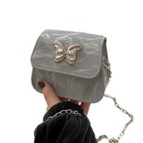 Women Mini Crossbody Bag Sling Bag with Chain Shoulder Strap Girls Elegant Crossbody Handbag for Shopping Dating Parties sidabras