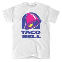 Taco Bell Logotipas - Balti Marškinėliai - Vyriški Vasariniai Medvilniniai Grafiniai Marškinėliai L įvairiaspalvis
