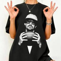 Bad Bunny  Super Bowl Rugby graphic 100cotton unisex shirt 2026 Summer New Oneck Unisexs Y2k retro Short Sleeve Tshirt fan gift S