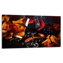 Szklana Płyta Deska Do Krojenia 52X30 Wino