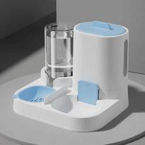 Spill-Proof Food Dispenser 2 in 1 Dog Water Dispenser Practical Cat Water Food Bowl  For Dogs Cats pilka
