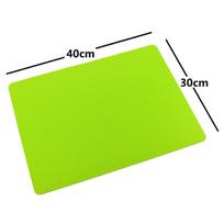 40*30CM Silikoninis kepimo kilimėlis Nelipnus skardos įklotas Padėkliukas Stalo apsauga Virtuvės konditerijos kepimo indų kilimėlis Orkaitės šilumos izoliacijos padėkliukas M 40x30cm žalia