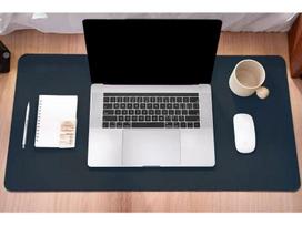Large Waterproof Leather Mouse Pad & Desk Mat with Custom LOGO - Solid Color 60cm x 30cm