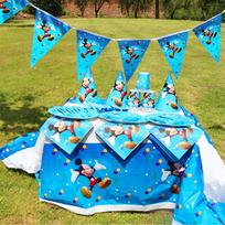 Mickey Mouse Birthday Party Tableware Set Party Plates Cups Napkins Party Dishes