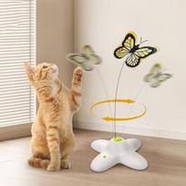 Electronic Toy Interactive Butterfly Automatic Stimulating Toys For Indoor Cats S balta