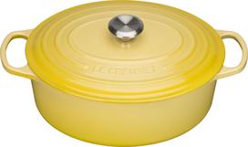 Le Creuset Kepimo indas Signature ovalios formos citrinos spalvos 31 cm