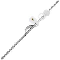 20 cm prailgintas traukimo strypas Nerūdijančio plieno kriauklės nutekėjimo atsarginė dalis Vonios maišytuvo metalinis pasukamas strypas Tualeto centrinė dalis 20.00X2.50X1.50CM sidabras