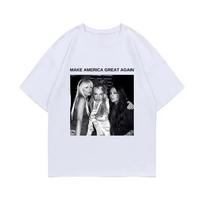 Spraw Aby Ameryka Znów Była Wielka Paris Hilton Britney Spears Lindsay Lohan Graficzne Tshirty Kobiety Y2k Estetyczne Tshirty S