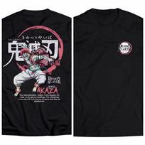 KATUN Anime Printed T-Shirt AKAZA DEMON SLAYER KIMETSU NO YAIBA 0018 – Japanese Men Women 24s Cotton T-Shirt Manga Premium - ... S įvairiaspalvis