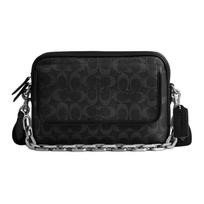Coach Charter 24 Removable Chain Shoulder Bag With Magnetic Closure Men Shoulder Bag Black CR712-OY2 Basic Set (Bag+Dust Bag)