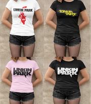 Linkin Park Marškinėliai Chester Emily Roko Grupė Koncertas Bio Moteriški Pritempti S