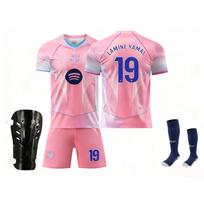Vaikų sporto įranga Barcelona Yamal Futbolas Marškinėlių Rinkinys, Rožinis 110-120 CM