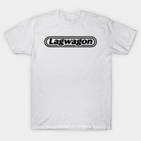 Men Black Print T-shirt Lagwagon No-Cut Transfer Paper Print Cotton Tshirt 3XL balta