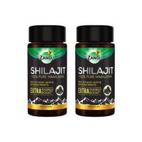 Zandu Shilajit kapsulės, 60 kapsulių x Po2, Originalus ir grynas Himalajų Shilajeet, Stiprina imunitetą, jėgą ir ištvermę.