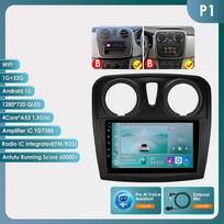 Ossuret  Carplay 4G Android 13 Car Radio for Renault Logan 2 2014 - 2019 Sandero 2  Multimedia Video Player GPS 2din Autoradio 7862 Intelligent Screen P1 B 4Core 1G 32G AI