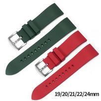 Huawei GT4 silikoninis dirželis: 20, 22, 24 mm Universalus vyriškas išmaniojo laikrodžio dirželis. 24mm Strap Only žalia