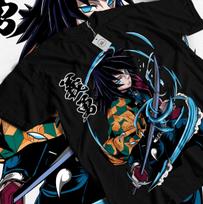 Giyu Tomioka Marškinėliai Demon Slayer Kimetsu No Yaiba Mergaitė Siaubo Anime Dovana Marškinėliai 2XL