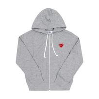 Comme Des Gar Ons Play Raudona Širdelė Applikacija Su Gobtuvu Užtraukiamas Ax T168 051 AX-T168-051 1 (L)