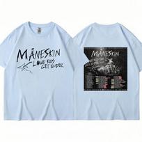 Maneskin Louds Kids Daugiau Triukšmo Turo Spausdinti Marškinėliai Italijos Roko Grupė Laisvi Marškinėliai Hip Hop Retro Trumpomis Rankovėmis Streetwear Unisex S