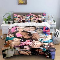 Fashion Pop Singer A-Ariana G-Grande Print Bedding Sets Bed Supplies Set Duvet Cover Bed Comforter Set Bedding Set Luxury Gift EU Single(135*200cm)3pcs