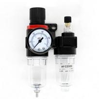 AFR2000+AL2000 G1/4 air compressor oil-water separator air filter for pressure reducing valve regulator AFC2000 with pc4 pc6 pc8 AFC2000