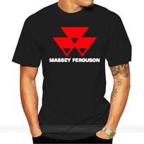 Massey Ferguson Tractors Company Logo Men& Black T-Shirt S M L XL  Male Brand Teeshirt Men Summer Cotton T Shirt - Men's Summ... S įvairiaspalvis